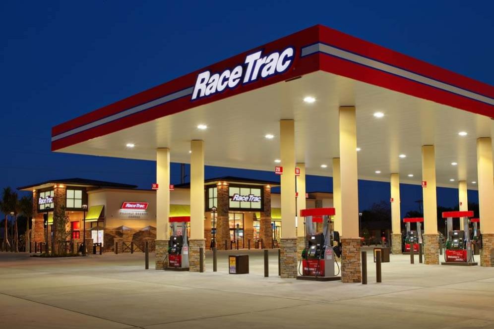 Racetrac Concrete Contractor Tampa FL (6875 W Sand Lake Rd, Orlando, FL 32819-) World's biggest Mcdonalds in the world .This building it's a two story masonry restaurant with an arcade on the second floor.