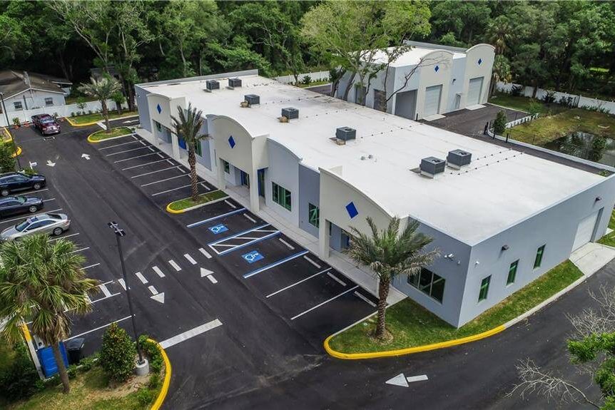 GetMedia Concrete Contractor Tampa FL (6739 Causeway Tampa )- 10,000 sqft retail plaza and 5,000sqft warehouse building. Asap Shell fully developed this project for 5 retail units.