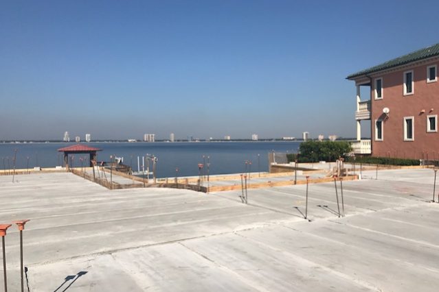 ( Custom Residence)- 11,521 sqft Custom Home on Davis Island . This project had multiple concrete structures , with cantilever decks and various concrete beams all around the 3 story house.